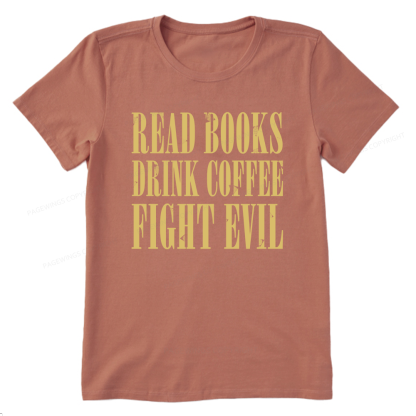 Pagewings Read Books Drink Coffee15851 Bookish Unisex Classic T-shirt