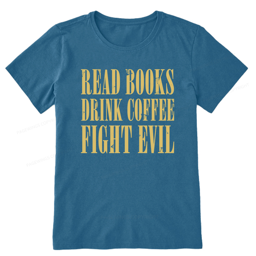 Pagewings Read Books Drink Coffee15851 Bookish Unisex Classic T-shirt
