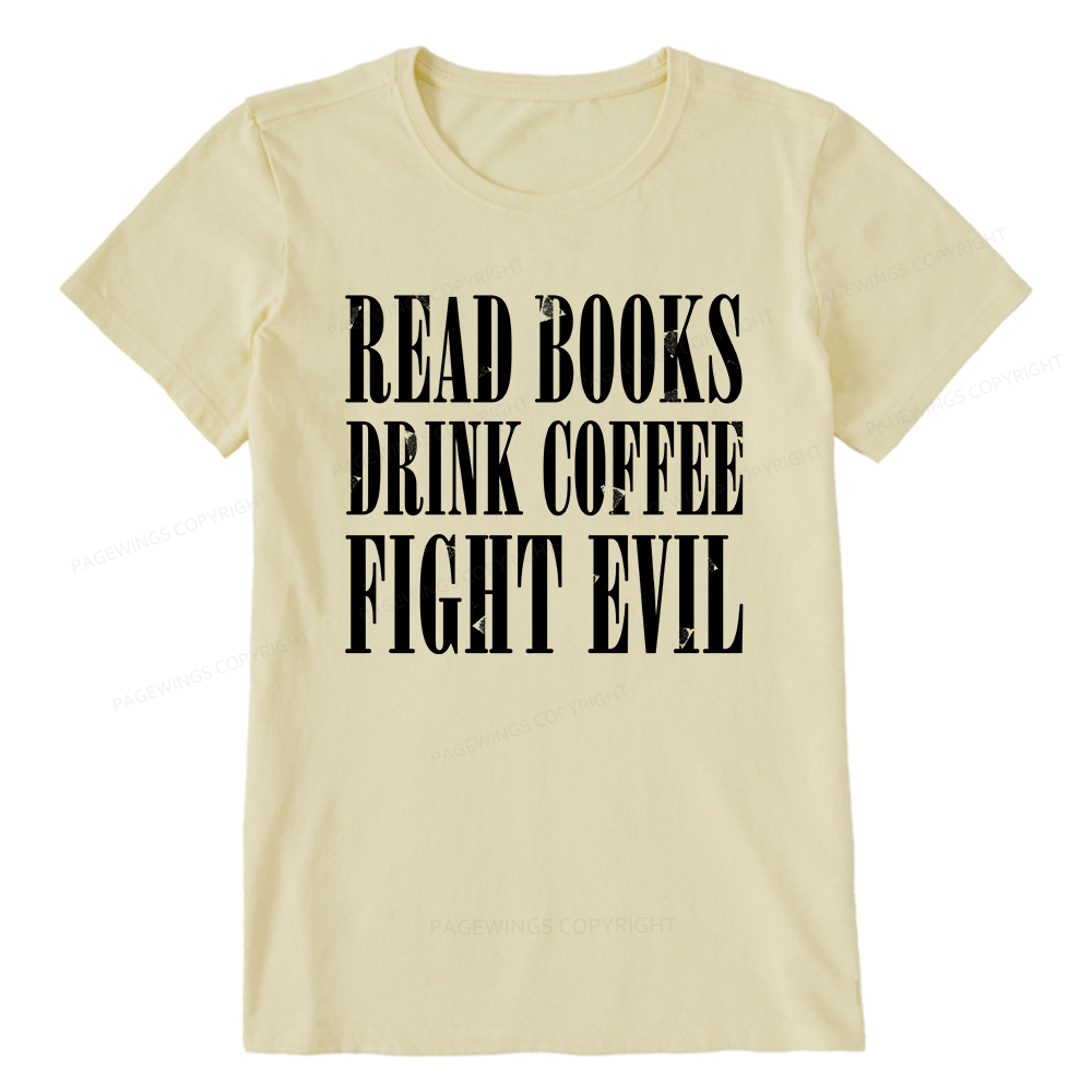 Pagewings Read Books Drink Coffee15851 Bookish Unisex Classic T-shirt