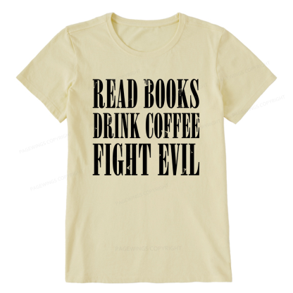 Pagewings Read Books Drink Coffee15851 Bookish Unisex Classic T-shirt