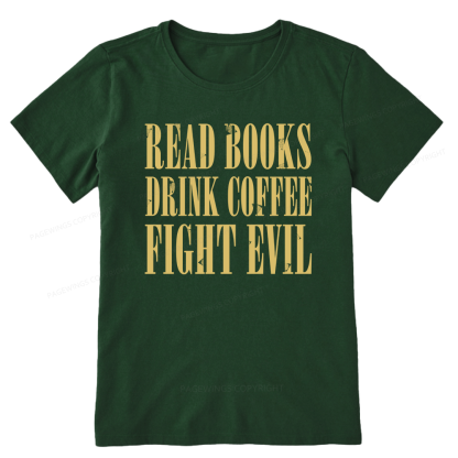 Pagewings Read Books Drink Coffee15851 Bookish Unisex Classic T-shirt