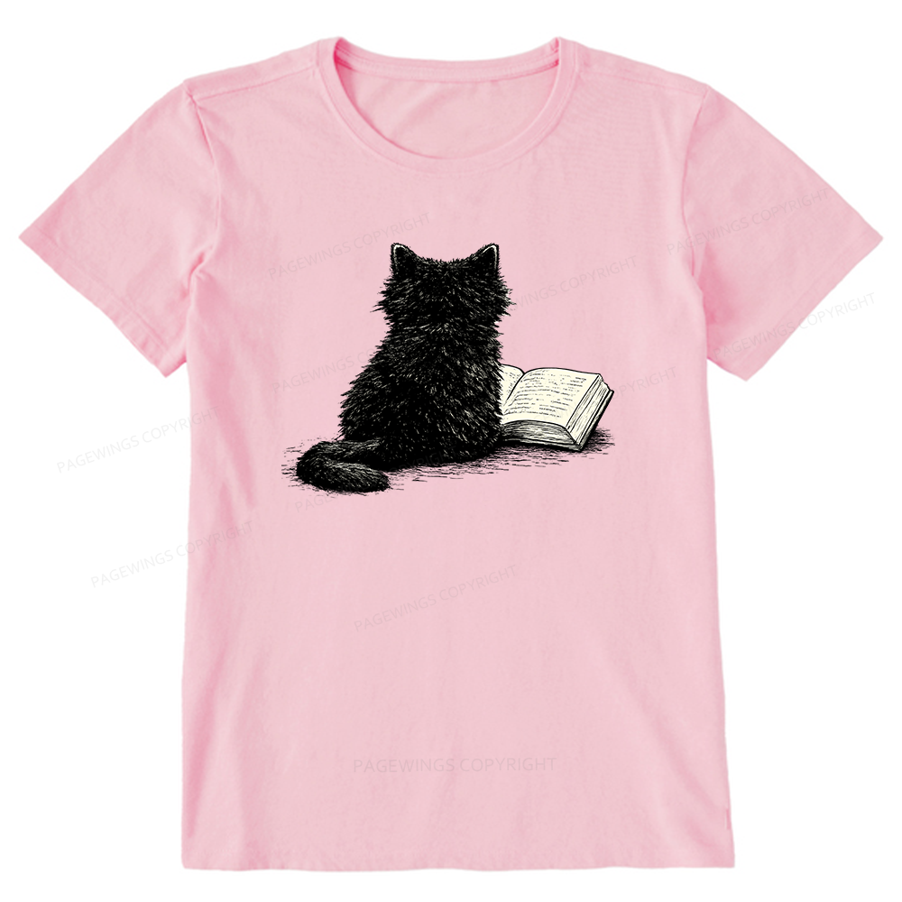 Pagewings Reading Cat Book Lover15363 Bookish Unisex Classic T-shirt
