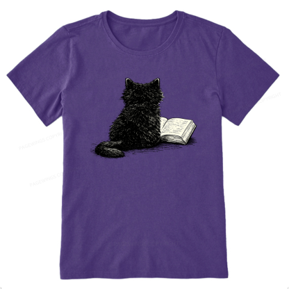 Pagewings Reading Cat Book Lover15363 Bookish Unisex Classic T-shirt
