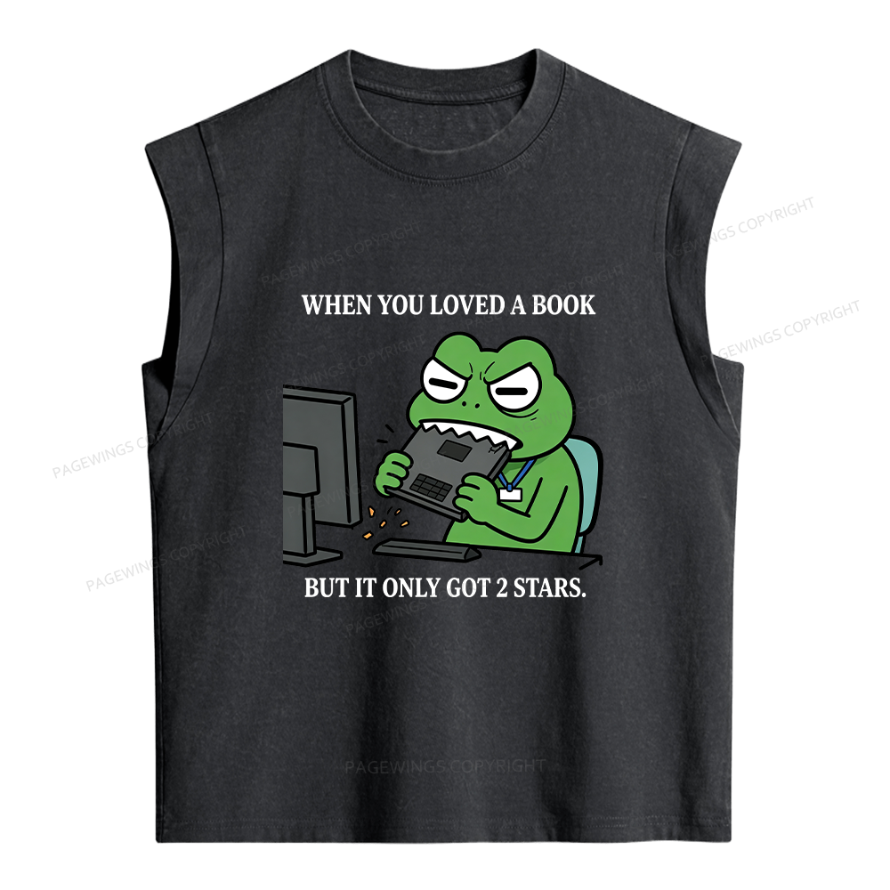 Pagewing When You Loved A Book But It Only Got 2 Stars. Women's Washed Tank Top
