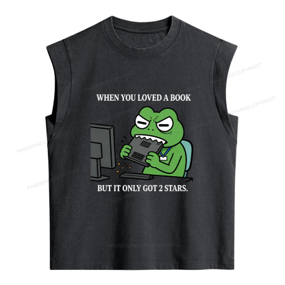 Pagewing When You Loved A Book But It Only Got 2 Stars. Women's Washed Tank Top