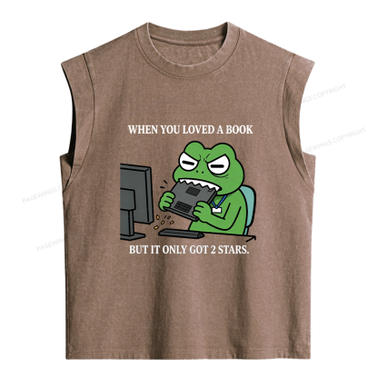 Pagewing When You Loved A Book But It Only Got 2 Stars. Women's Washed Tank Top