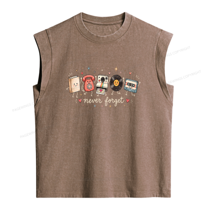 Pagewing Never Forget Women's Washed Tank Top