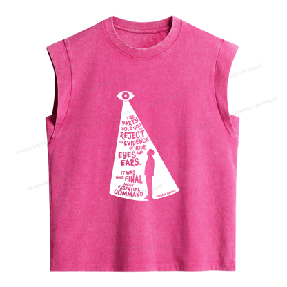 Pagewing The Party Told You Women's Washed Tank Top