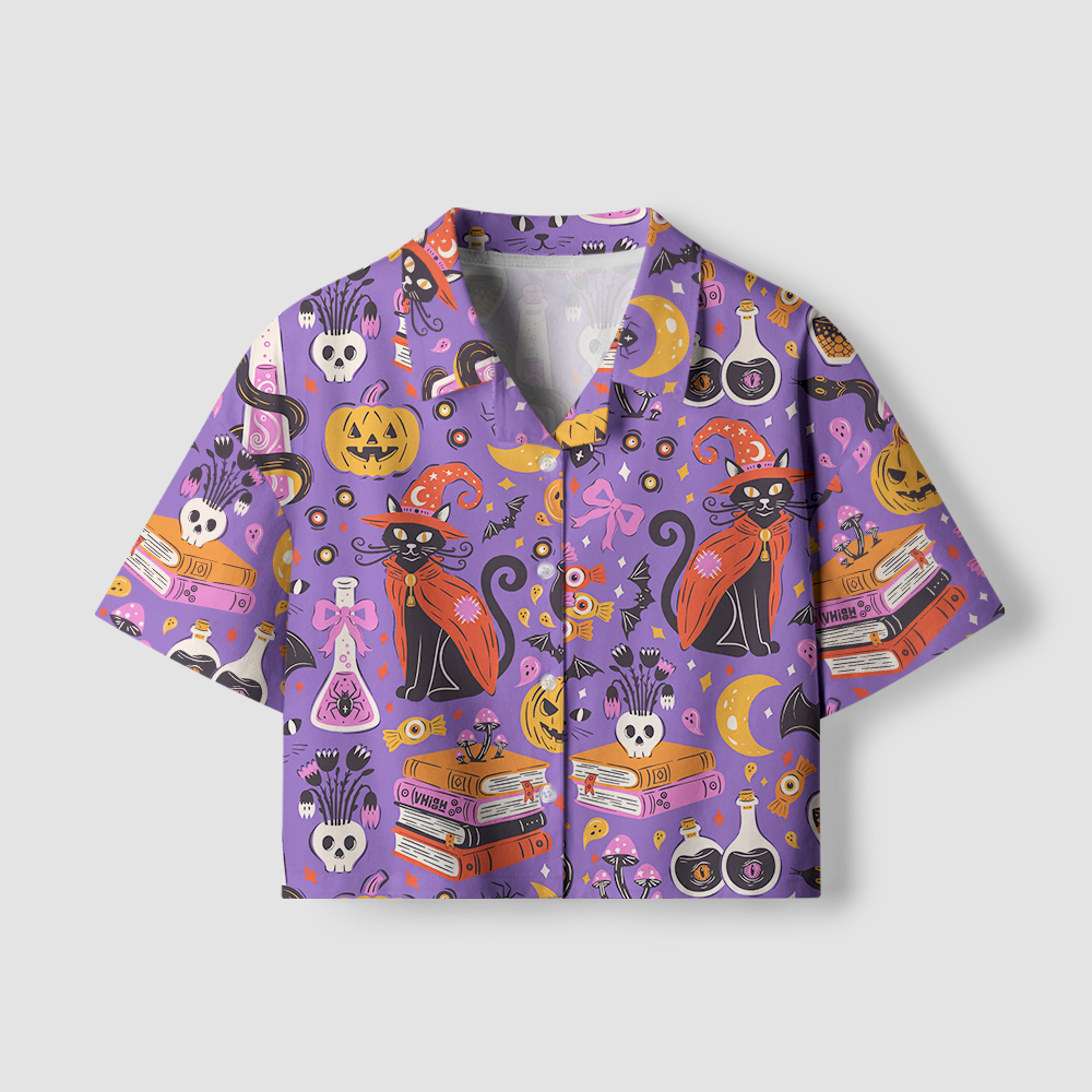 Pagewings Summerween Women's Camp Shirt