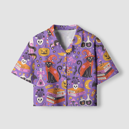 Pagewings Summerween Women's Camp Shirt