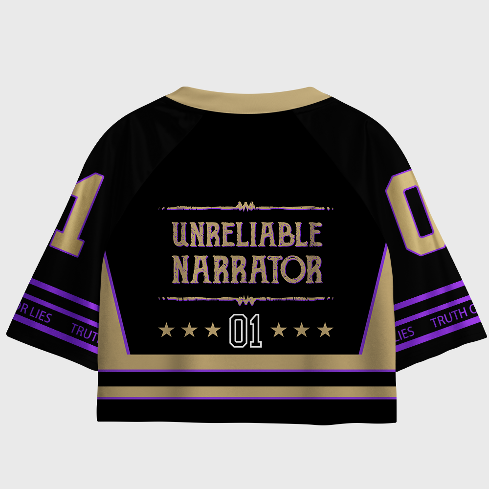 Pagewings Unreliable Narrator Women's Cropped Jersey