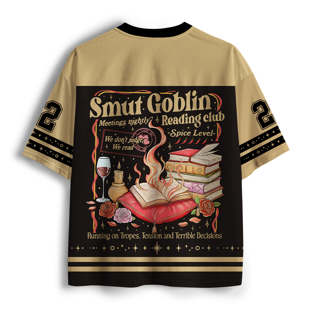 Pagewings Smut Goblin Dark Romance Bookish Unisex Mesh Jersey
