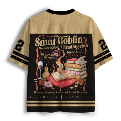 Pagewings Smut Goblin Dark Romance Bookish Unisex Mesh Jersey