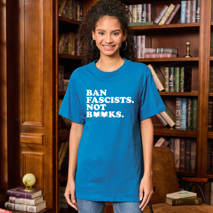 Pagewing Ban Fascists Not Books16176 Bookish Unisex Classic T-shirt