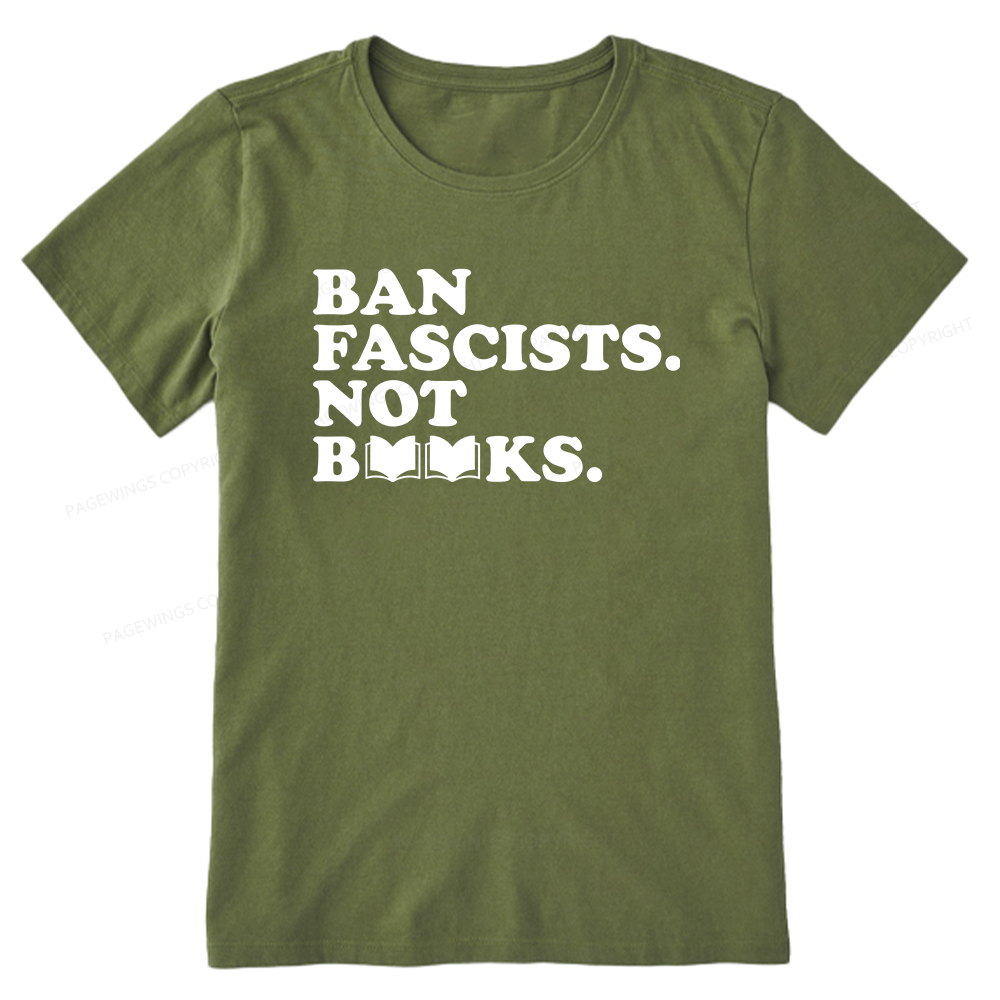 Pagewing Ban Fascists Not Books16176 Bookish Unisex Classic T-shirt