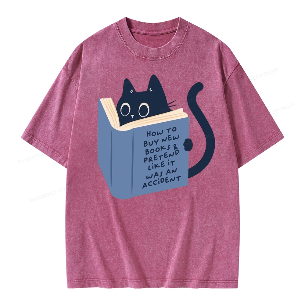 Pagewings How To Buy New Books Unisex Washed T-shirt