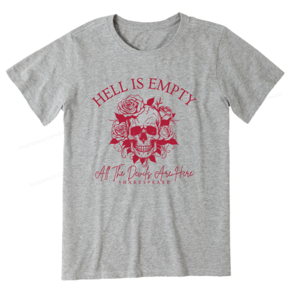 Pagewing Hell Is Empty And All The Devils Are Here16114 Bookish Unisex Classic T-shirt