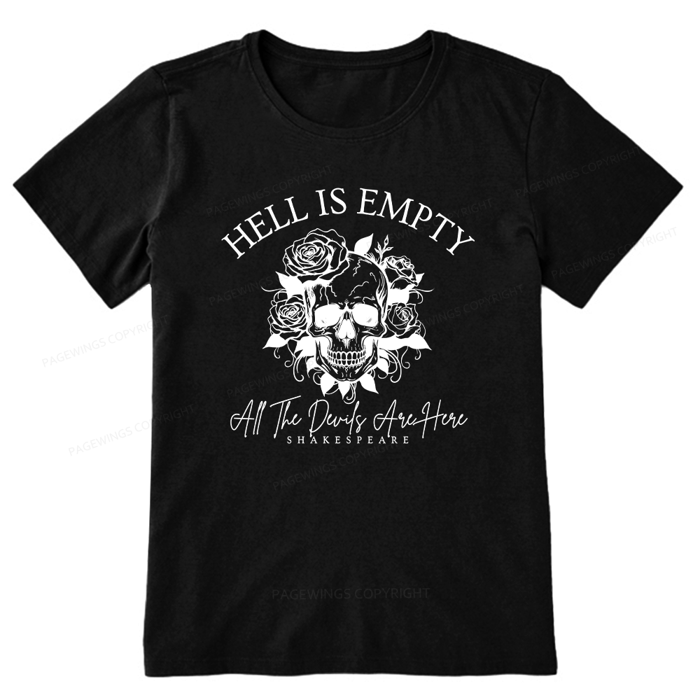 Pagewing Hell Is Empty And All The Devils Are Here16114 Bookish Unisex Classic T-shirt