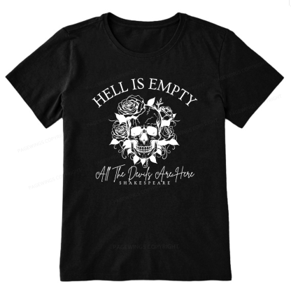 Pagewing Hell Is Empty And All The Devils Are Here16114 Bookish Unisex Classic T-shirt