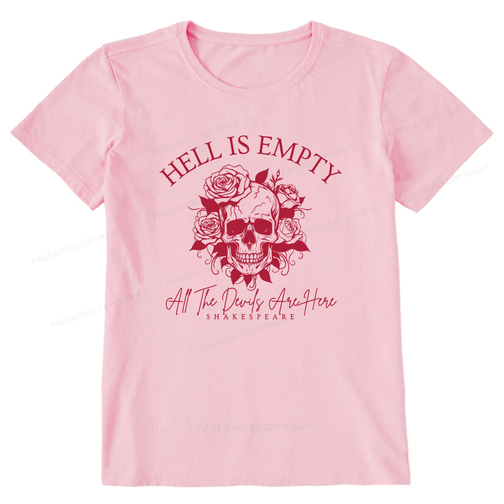 Pagewing Hell Is Empty And All The Devils Are Here16114 Bookish Unisex Classic T-shirt