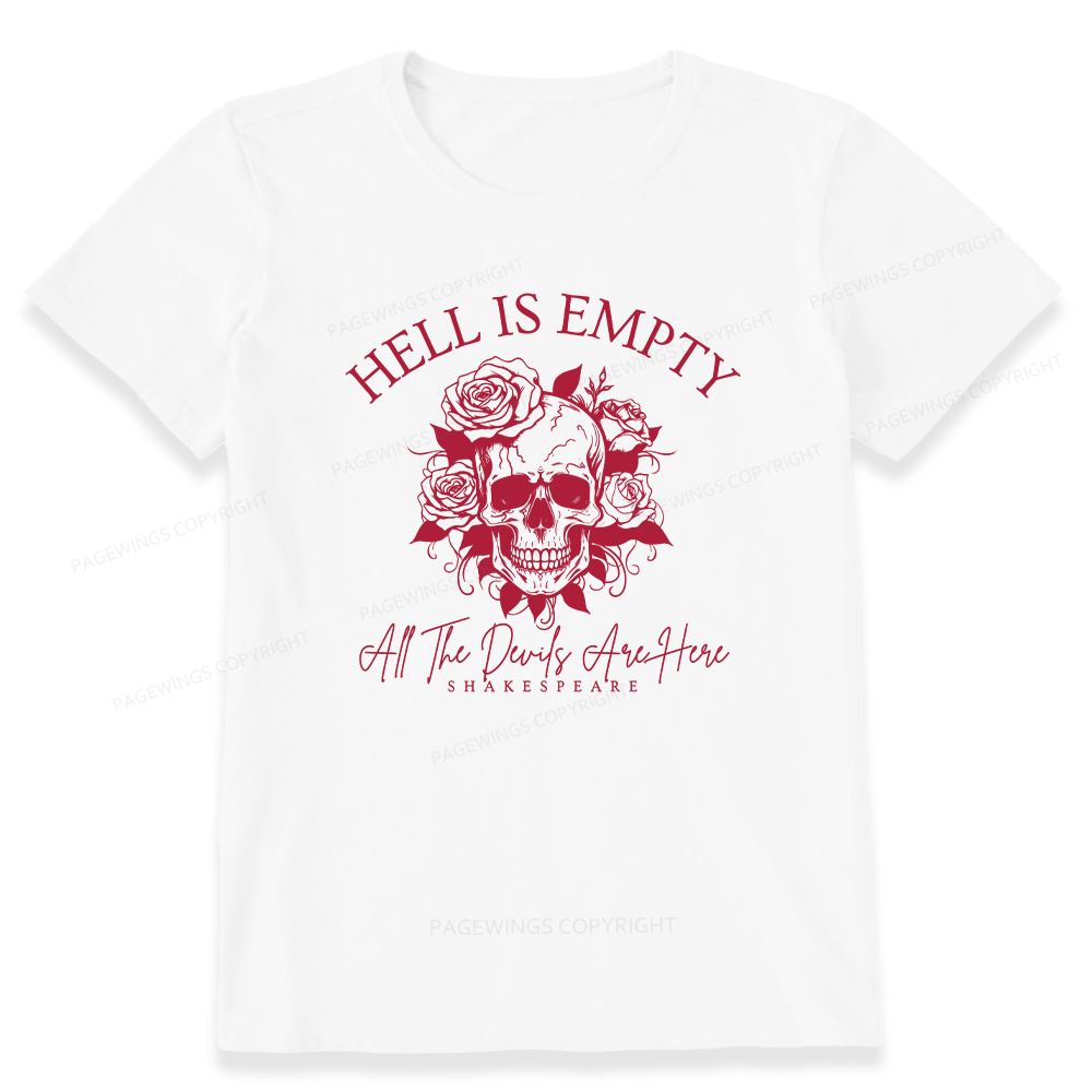 Pagewing Hell Is Empty And All The Devils Are Here16114 Bookish Unisex Classic T-shirt