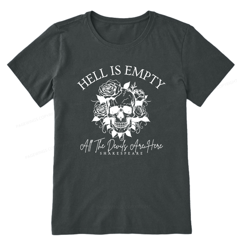 Pagewing Hell Is Empty And All The Devils Are Here16114 Bookish Unisex Classic T-shirt