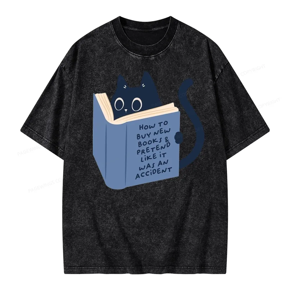 Pagewings How To Buy New Books Unisex Washed T-shirt