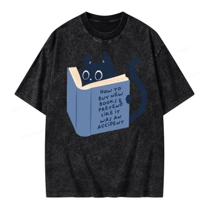 Pagewings How To Buy New Books Unisex Washed T-shirt