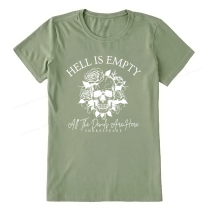 Pagewing Hell Is Empty And All The Devils Are Here16114 Bookish Unisex Classic T-shirt