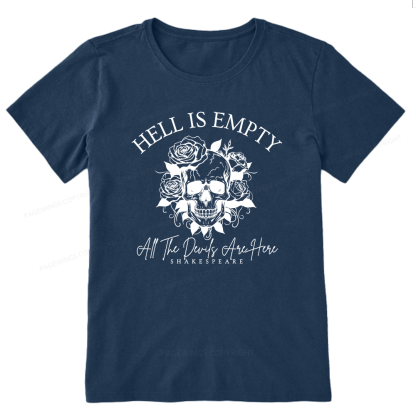Pagewing Hell Is Empty And All The Devils Are Here16114 Bookish Unisex Classic T-shirt