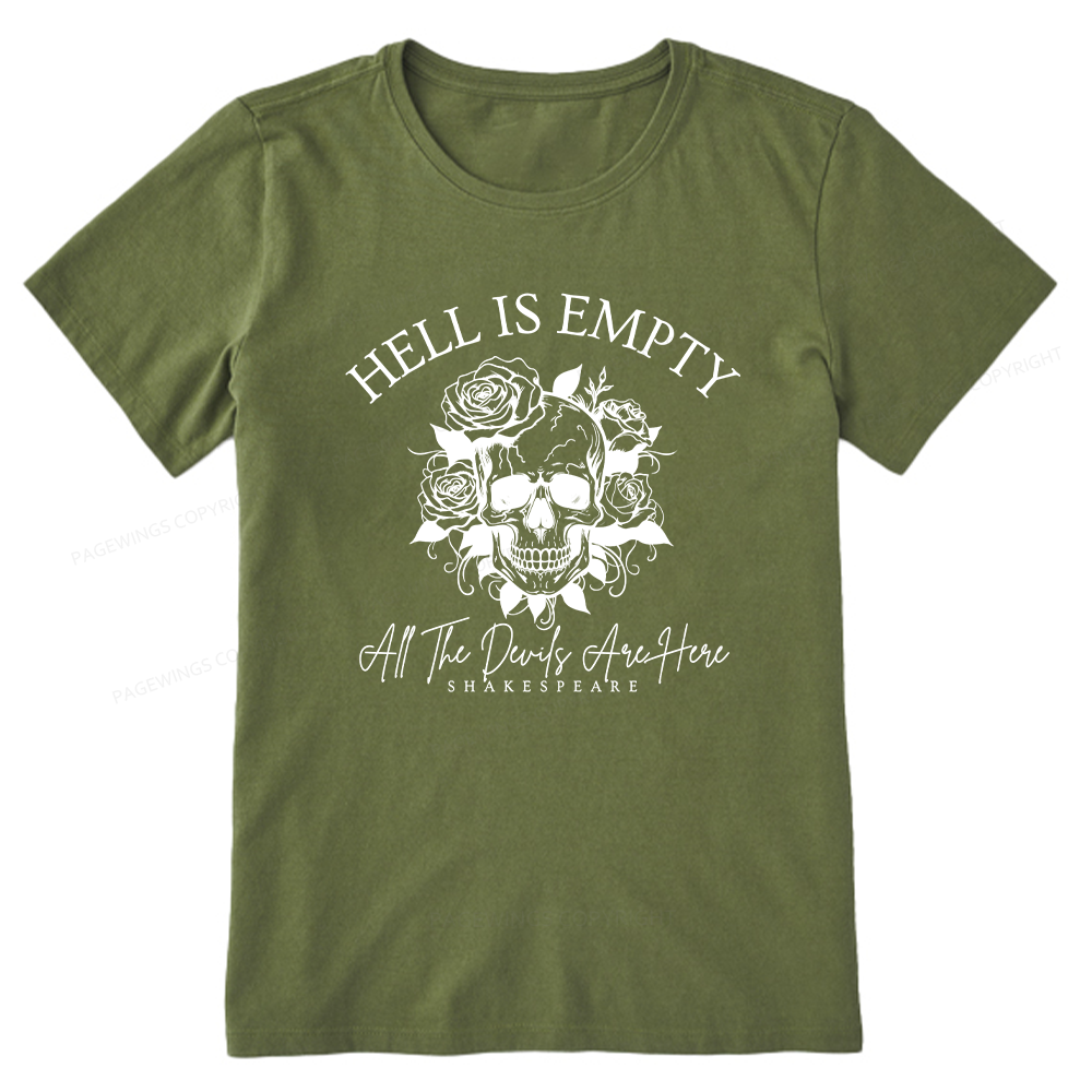 Pagewing Hell Is Empty And All The Devils Are Here16114 Bookish Unisex Classic T-shirt