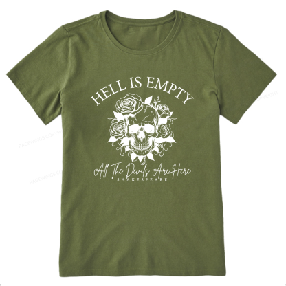 Pagewing Hell Is Empty And All The Devils Are Here16114 Bookish Unisex Classic T-shirt