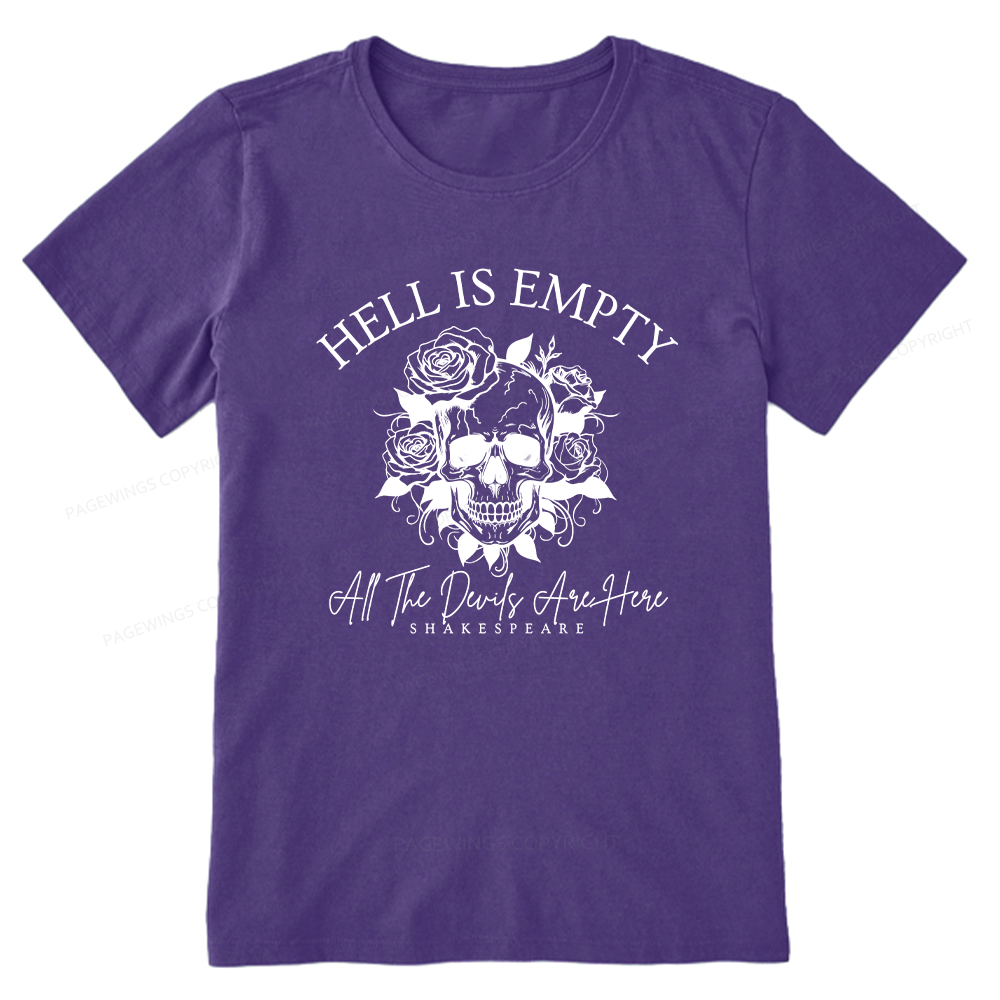 Pagewing Hell Is Empty And All The Devils Are Here16114 Bookish Unisex Classic T-shirt