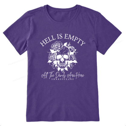 Pagewing Hell Is Empty And All The Devils Are Here16114 Bookish Unisex Classic T-shirt