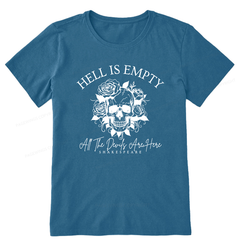 Pagewing Hell Is Empty And All The Devils Are Here16114 Bookish Unisex Classic T-shirt