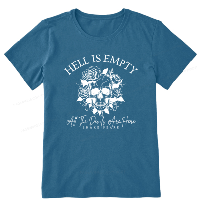 Pagewing Hell Is Empty And All The Devils Are Here16114 Bookish Unisex Classic T-shirt