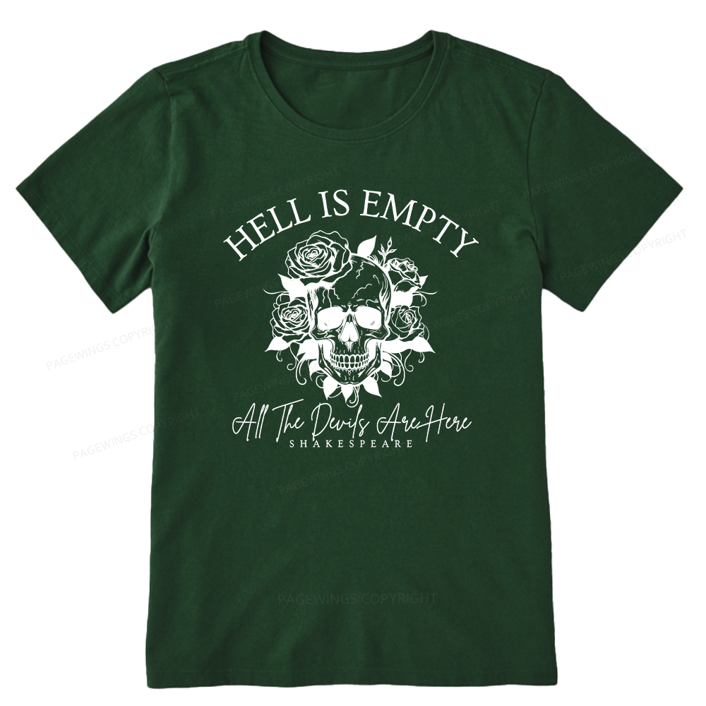 Pagewing Hell Is Empty And All The Devils Are Here16114 Bookish Unisex Classic T-shirt