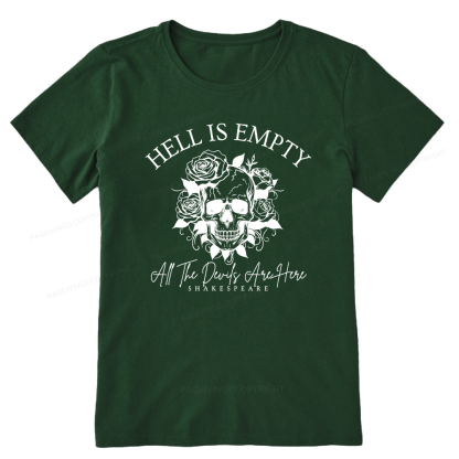 Pagewing Hell Is Empty And All The Devils Are Here16114 Bookish Unisex Classic T-shirt