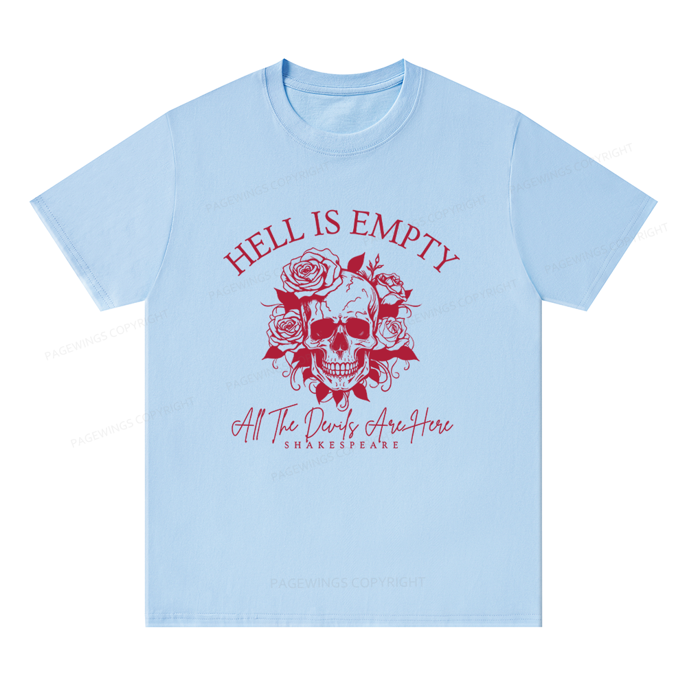 Pagewing Hell Is Empty And All The Devils Are Here16114 Bookish Unisex Classic T-shirt