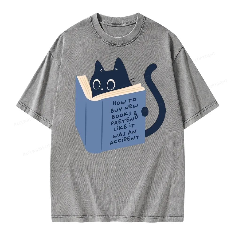 Pagewings How To Buy New Books Unisex Washed T-shirt
