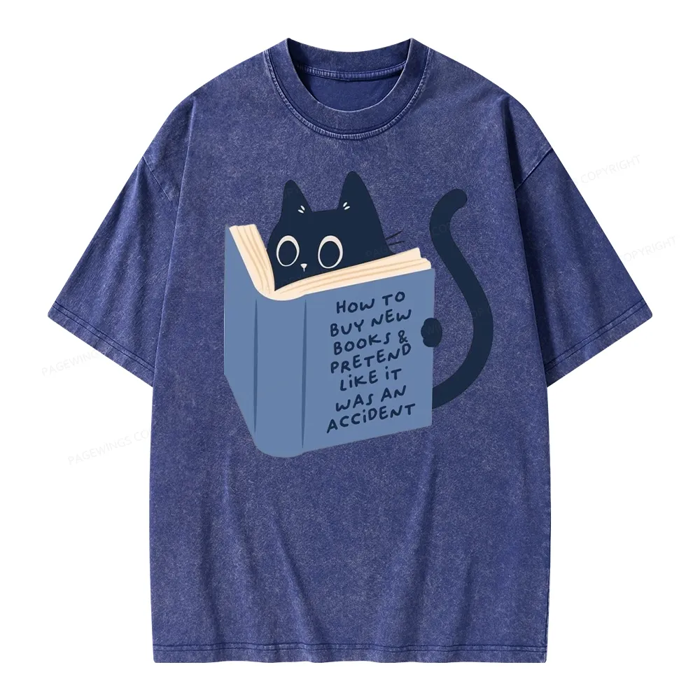 Pagewings How To Buy New Books Unisex Washed T-shirt