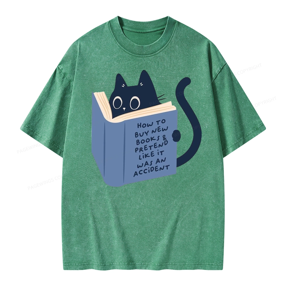 Pagewings How To Buy New Books Unisex Washed T-shirt