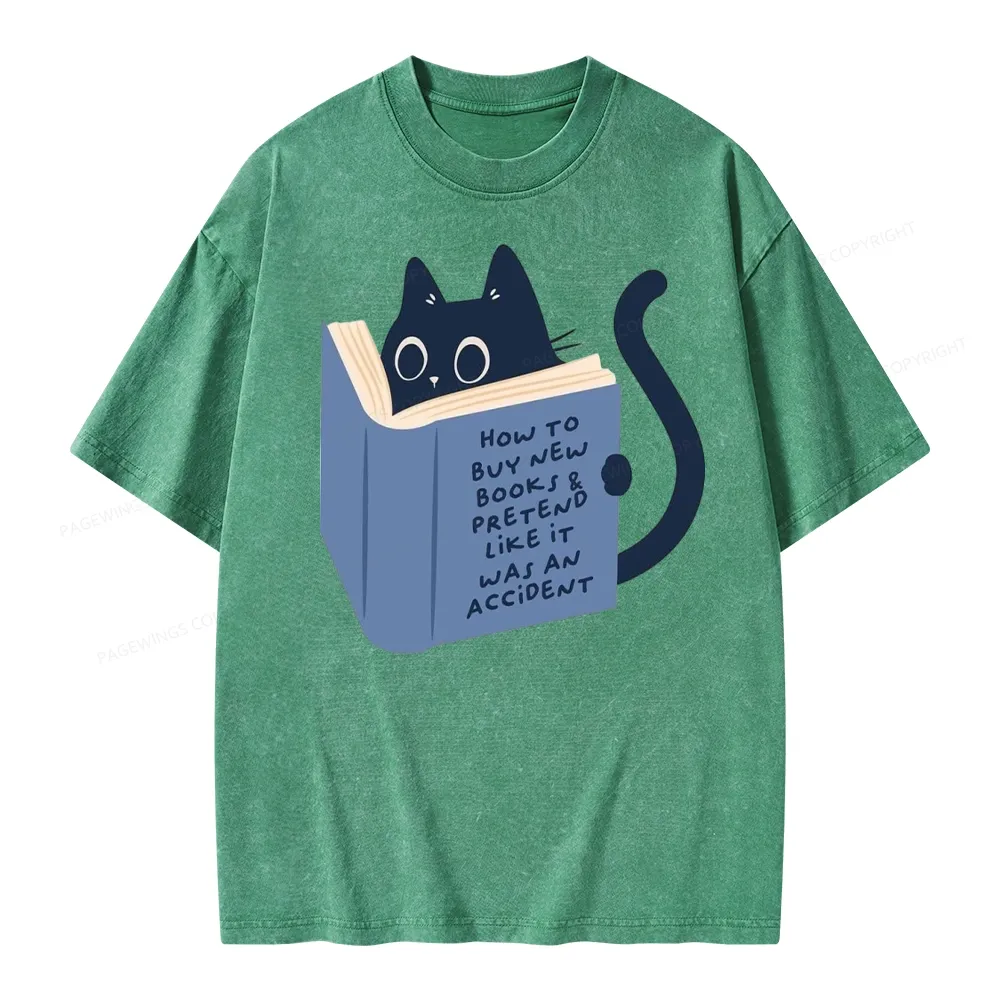 Pagewings How To Buy New Books Unisex Washed T-shirt