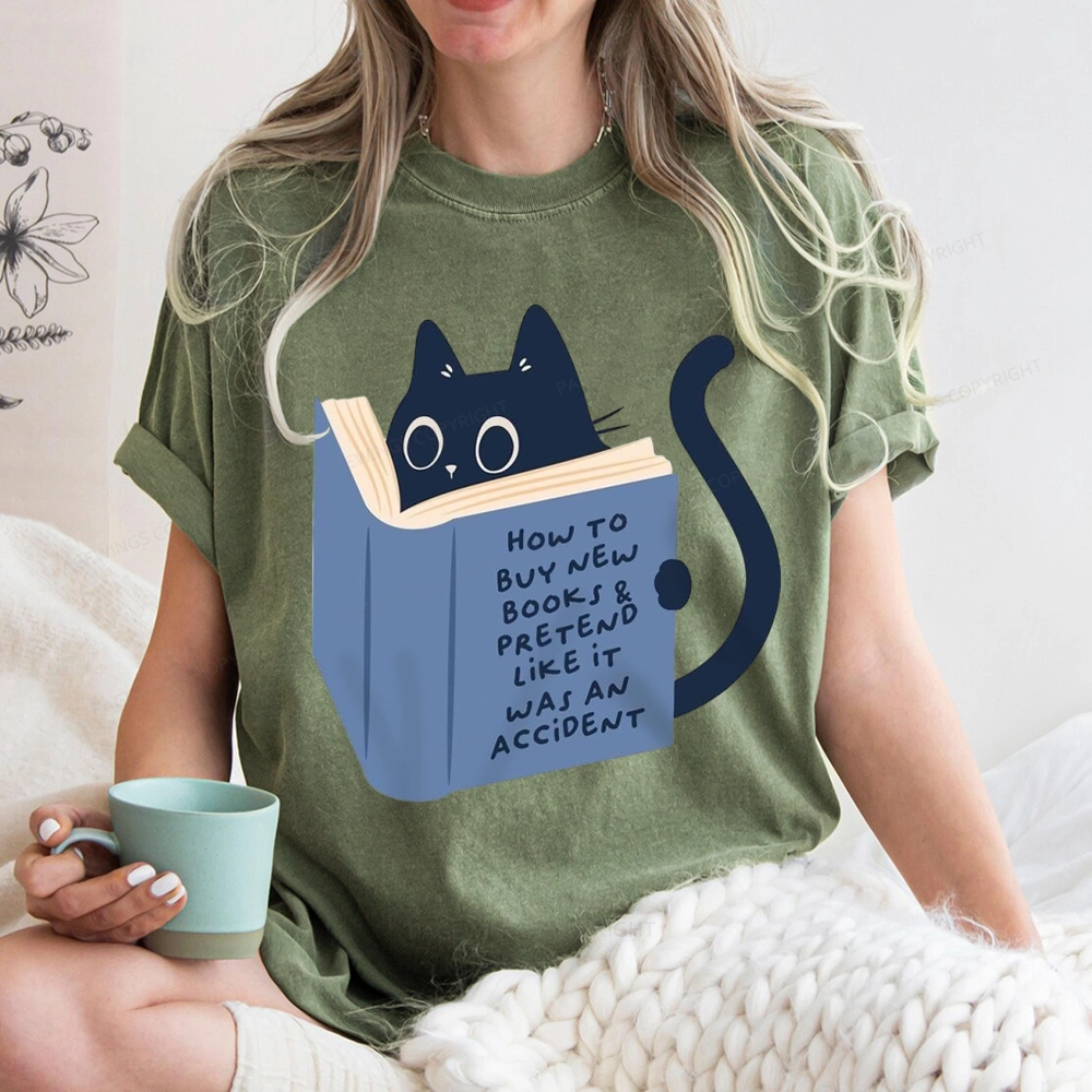 Pagewings How To Buy New Books Unisex Washed T-shirt