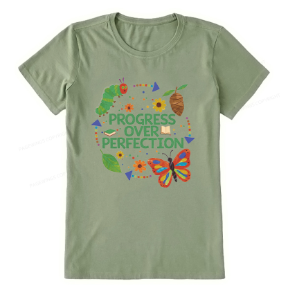 Pagewing Progress Over Perfection16158 Bookish Unisex Classic T-shirt
