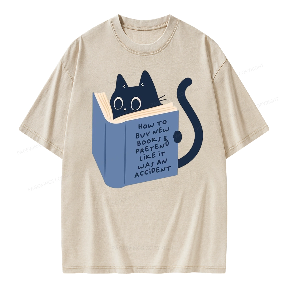 Pagewings How To Buy New Books Unisex Washed T-shirt