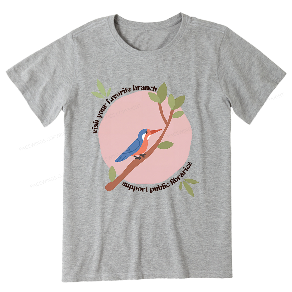 Pagewing Visit Your Favorite Branch16175 Bookish Unisex Classic T-shirt