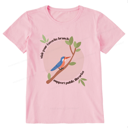 Pagewing Visit Your Favorite Branch16175 Bookish Unisex Classic T-shirt