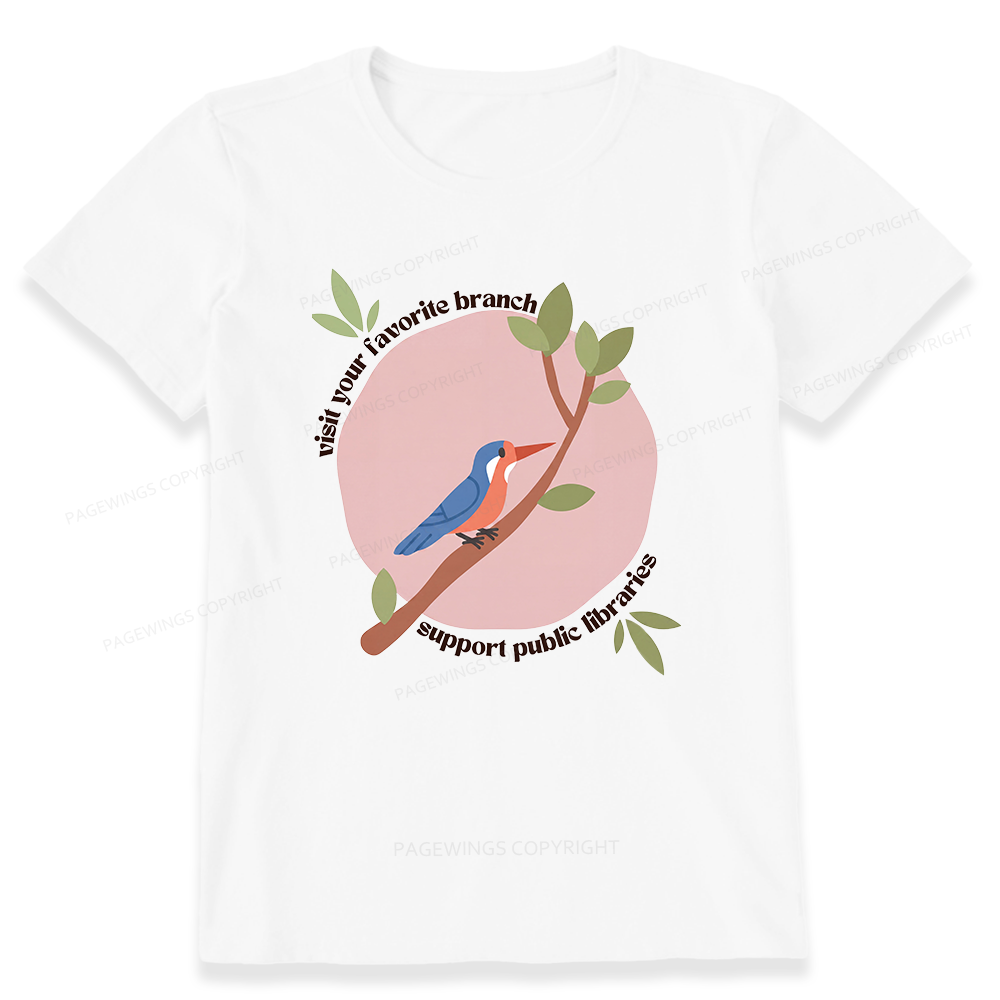 Pagewing Visit Your Favorite Branch16175 Bookish Unisex Classic T-shirt