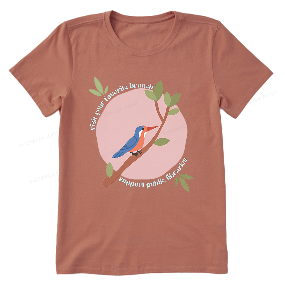 Pagewing Visit Your Favorite Branch16175 Bookish Unisex Classic T-shirt